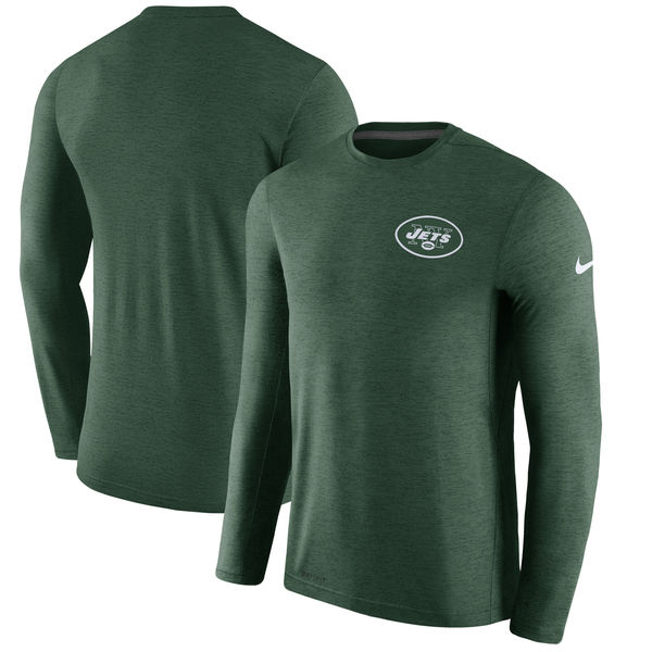 Men’s New York Jets Nike Green Sideline Local Performance T-Shirt ...