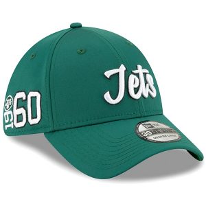 New York Jets New Era 2019 NFL Sideline Home Official 39THIRTY 1960s Flex Hat – Green