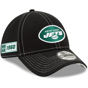 New York Jets New Era 2019 NFL Sideline Road Official 39THIRTY Flex Hat – Black