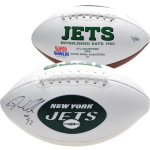 Quinnen Williams New York Jets Fanatics Authentic Autographed White Panel Football