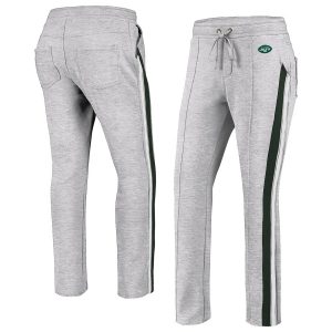 New York Jets WEAR By Erin Andrews Women’s Track Pants – Gray