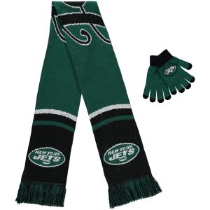 New York Jets Women’s Glove and Scarf Set